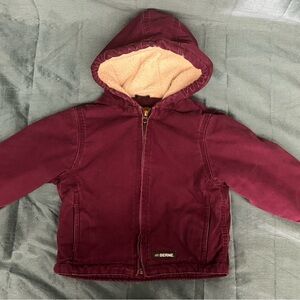 Berne Kids Maroon Hooded Jacket